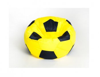 Кресло-мешок Мяч малый желто-черное в Магнитогорске - magnitogorsk.mebel-74.com | фото