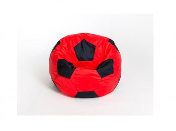 Кресло-мешок Мяч малый красно-черное в Магнитогорске - magnitogorsk.mebel-74.com | фото