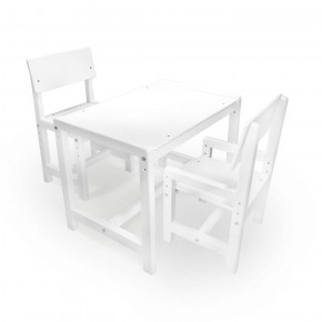 Детский растущий комплект стол и два стула  Я САМ "Лофт" (Белый, Белый) в Магнитогорске - magnitogorsk.mebel-74.com | фото