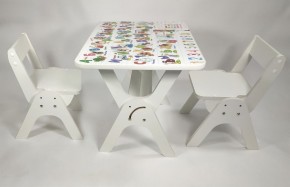 Детский растущий стол-парта и два стула Я САМ "Умка-Дуо" (Алфавит) в Магнитогорске - magnitogorsk.mebel-74.com | фото