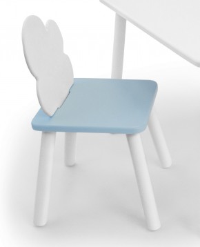 Детский стул Облачко (Белый/Голубой/Белый) в Магнитогорске - magnitogorsk.mebel-74.com | фото