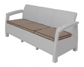 Диван Yalta Premium Sofa 3 Set (Ялта) белый (+подушки под спину) в Магнитогорске - magnitogorsk.mebel-74.com | фото