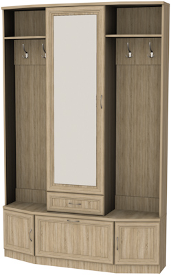 Шкаф для прихожей с зеркалом арт.600 в Магнитогорске - magnitogorsk.mebel-74.com | фото
