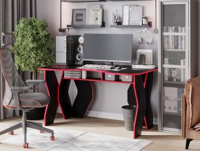 Компьютерный стол КЛ №9.0 (Черный/Красный) в Магнитогорске - magnitogorsk.mebel-74.com | фото