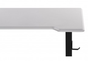 Компьютерный стол Маркос с механизмом подъема 120х75х75 белая шагрень / черный в Магнитогорске - magnitogorsk.mebel-74.com | фото