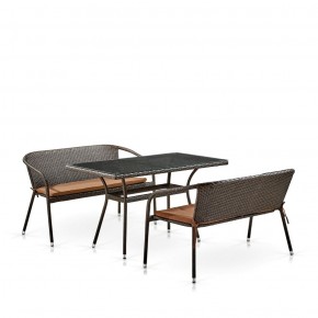 Комплект мебели из иск. ротанга T286A/S139A-W53 Brown в Магнитогорске - magnitogorsk.mebel-74.com | фото