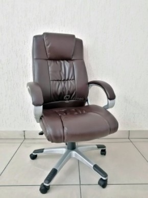 Кресло Barneo K-6 для руководителя (коричневая экокожа) в Магнитогорске - magnitogorsk.mebel-74.com | фото