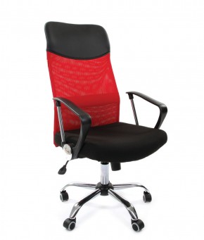 Кресло для руководителя CHAIRMAN 610 N (15-21 черный/сетка красный) в Магнитогорске - magnitogorsk.mebel-74.com | фото