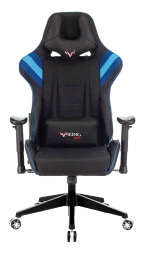 Кресло игровое Бюрократ VIKING 4 AERO BLUE черный/синий в Магнитогорске - magnitogorsk.mebel-74.com | фото