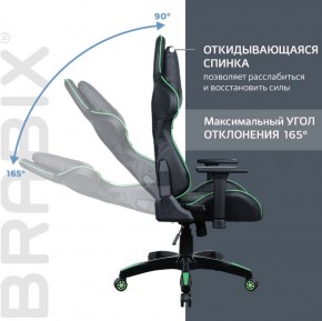 Кресло компьютерное BRABIX "GT Carbon GM-120" (черное/зеленое) 531929 в Магнитогорске - magnitogorsk.mebel-74.com | фото
