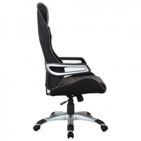 Кресло компьютерное BRABIX Techno GM-002 (ткань) черное/серое, вставки белые (531815) в Магнитогорске - magnitogorsk.mebel-74.com | фото