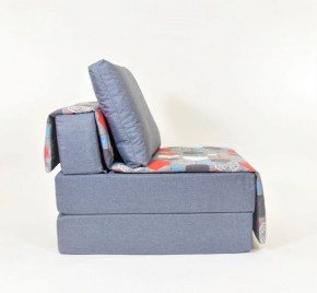 Кресло-кровать бескаркасное Харви (серый-геометрия слейт) в Магнитогорске - magnitogorsk.mebel-74.com | фото