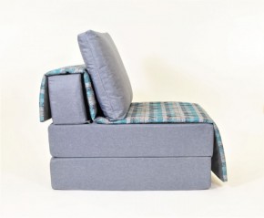 Кресло-кровать бескаркасное Харви (серый-квадро азур) в Магнитогорске - magnitogorsk.mebel-74.com | фото