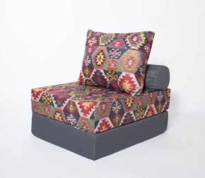 Кресло-кровать-пуф бескаркасное Прайм (мехико серый-графит) в Магнитогорске - magnitogorsk.mebel-74.com | фото