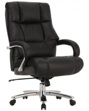 Кресло офисное BRABIX PREMIUM "Bomer HD-007" (рециклированная кожа, хром, черное) 531939 в Магнитогорске - magnitogorsk.mebel-74.com | фото