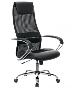 Кресло офисное BRABIX PREMIUM "Stalker EX-608 CH" (хром, ткань-сетка/кожзам, черное) 532091 в Магнитогорске - magnitogorsk.mebel-74.com | фото