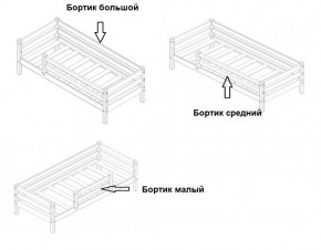 Кровать 2-х ярусная Сонечка с бортиками (лестница наклонная) в Магнитогорске - magnitogorsk.mebel-74.com | фото