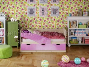 Кровать Бабочки (Сиреневый металлик) 1600 в Магнитогорске - magnitogorsk.mebel-74.com | фото