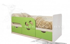 Кровать детская Минима Лего 1.86 (крем/дуб атланта) в Магнитогорске - magnitogorsk.mebel-74.com | фото