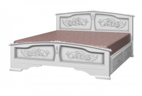 ЕЛЕНА Кровать из массива 1400 с 2-мя ящиками  в Магнитогорске - magnitogorsk.mebel-74.com | фото