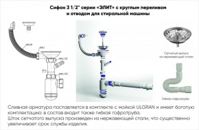 Мойка кухонная ULGRAN U-101 (500) в Магнитогорске - magnitogorsk.mebel-74.com | фото