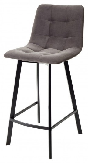 Полубарный стул CHILLI-QB SQUARE графит #14, велюр / черный каркас (H=66cm) М-City в Магнитогорске - magnitogorsk.mebel-74.com | фото