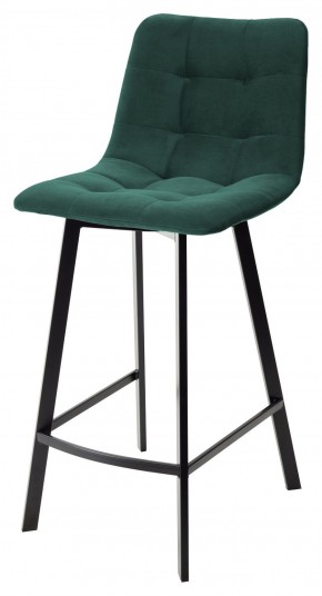 Полубарный стул CHILLI-QB SQUARE зеленый #19, велюр / черный каркас (H=66cm) М-City в Магнитогорске - magnitogorsk.mebel-74.com | фото