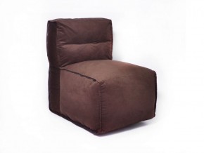 Прямое модульное бескаркасное кресло Комфорт (Шоколад велюр) в Магнитогорске - magnitogorsk.mebel-74.com | фото