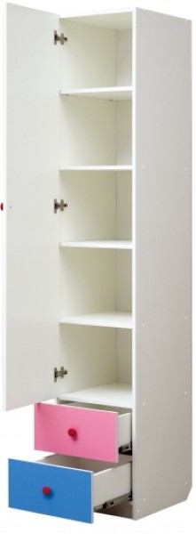 Шкаф 1-но дверный с ящиками и фотопечатью Совята 1.1 (400) в Магнитогорске - magnitogorsk.mebel-74.com | фото