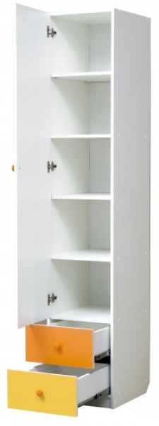 Шкаф 1-но дверный с ящиками и зеркалом Радуга (400) в Магнитогорске - magnitogorsk.mebel-74.com | фото