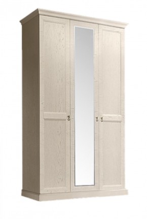 Шкаф 3-х дверный (с зеркалом) для платья и белья Венеция дуб седан (ВНШ1/3) в Магнитогорске - magnitogorsk.mebel-74.com | фото
