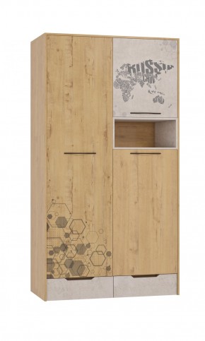 Шкаф для одежды 3 двери и 2 ящика Шк134.0 ДС Стэнфорд в Магнитогорске - magnitogorsk.mebel-74.com | фото