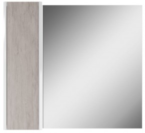 Шкаф-зеркало Uno 80 Дуб серый левый/правый Домино (DU1504HZ) в Магнитогорске - magnitogorsk.mebel-74.com | фото