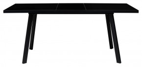Стол ФИН 120 Черный, стекло/ Черный каркас М-City в Магнитогорске - magnitogorsk.mebel-74.com | фото