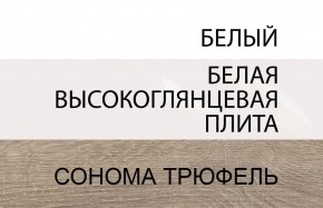 Стол письменный /TYP 80, LINATE ,цвет белый/сонома трюфель в Магнитогорске - magnitogorsk.mebel-74.com | фото