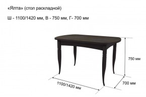 Стол раскладной Ялта (опоры массив цилиндрический) в Магнитогорске - magnitogorsk.mebel-74.com | фото