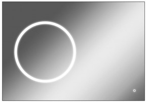Зеркало Eclipse 100 black с подсветкой Sansa (SE1032Z) в Магнитогорске - magnitogorsk.mebel-74.com | фото