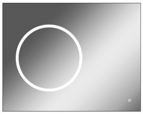Зеркало Eclipse 90 black с подсветкой Sansa (SE1031Z) в Магнитогорске - magnitogorsk.mebel-74.com | фото