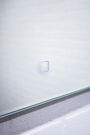 Зеркало Quadro 100 alum (линза) с подсветкой Sansa (SQL1030Z) в Магнитогорске - magnitogorsk.mebel-74.com | фото